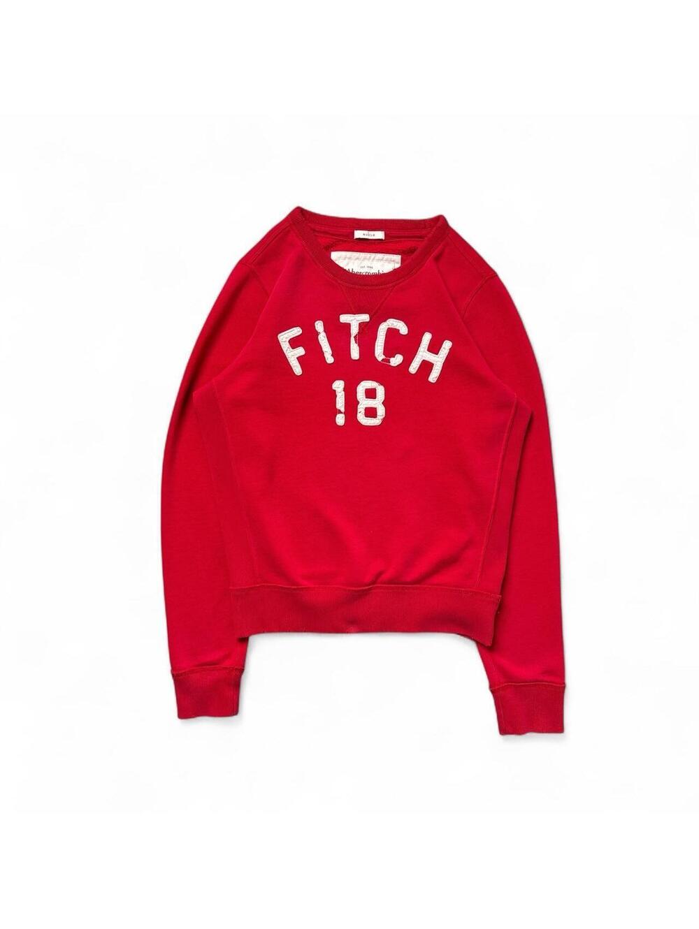 Y2K Abercrombie & Fitch Red Sweatshirt